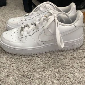 Nike Air Force 1 Leather all white. Tags in shoes